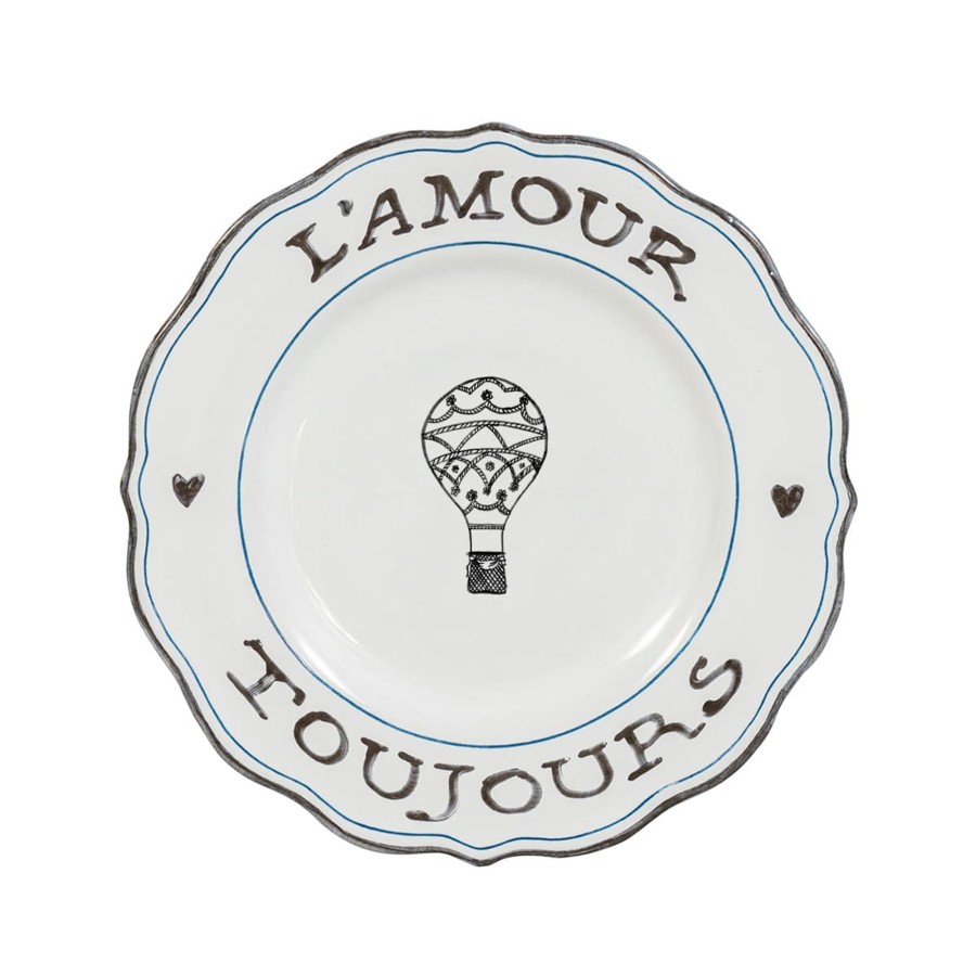 Tabletop & Bar Juliska Factory Outlet Plates | L'Amour Toujours Dessert / Salad Plate Assorted Set/4 | 2Nd