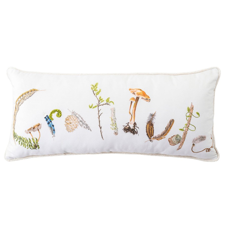 Home Decor Juliska Factory Outlet | Forest Walk Gratitude Pillow 12 In. X 27 In. | 1St