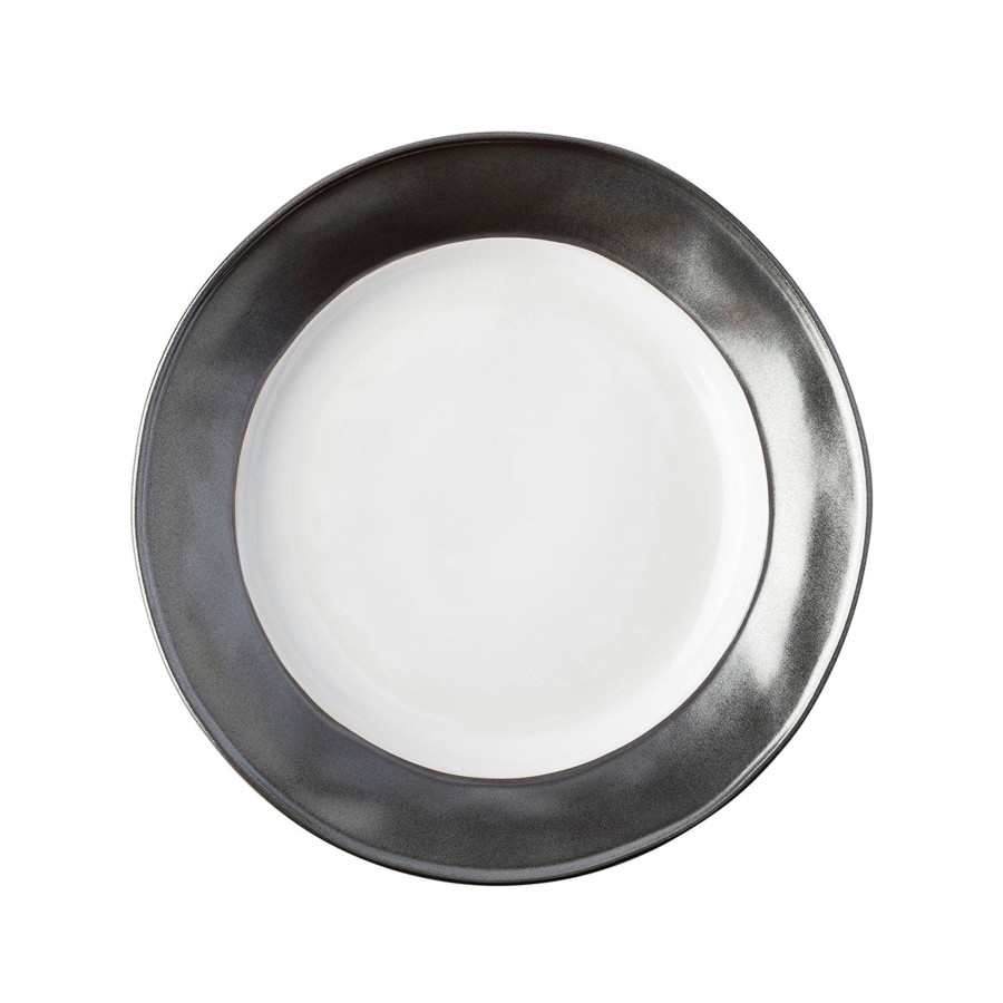 Tabletop & Bar Juliska Factory Outlet Plates | Emerson Salad Plate Set/4 - White/Pewter | 2Nd