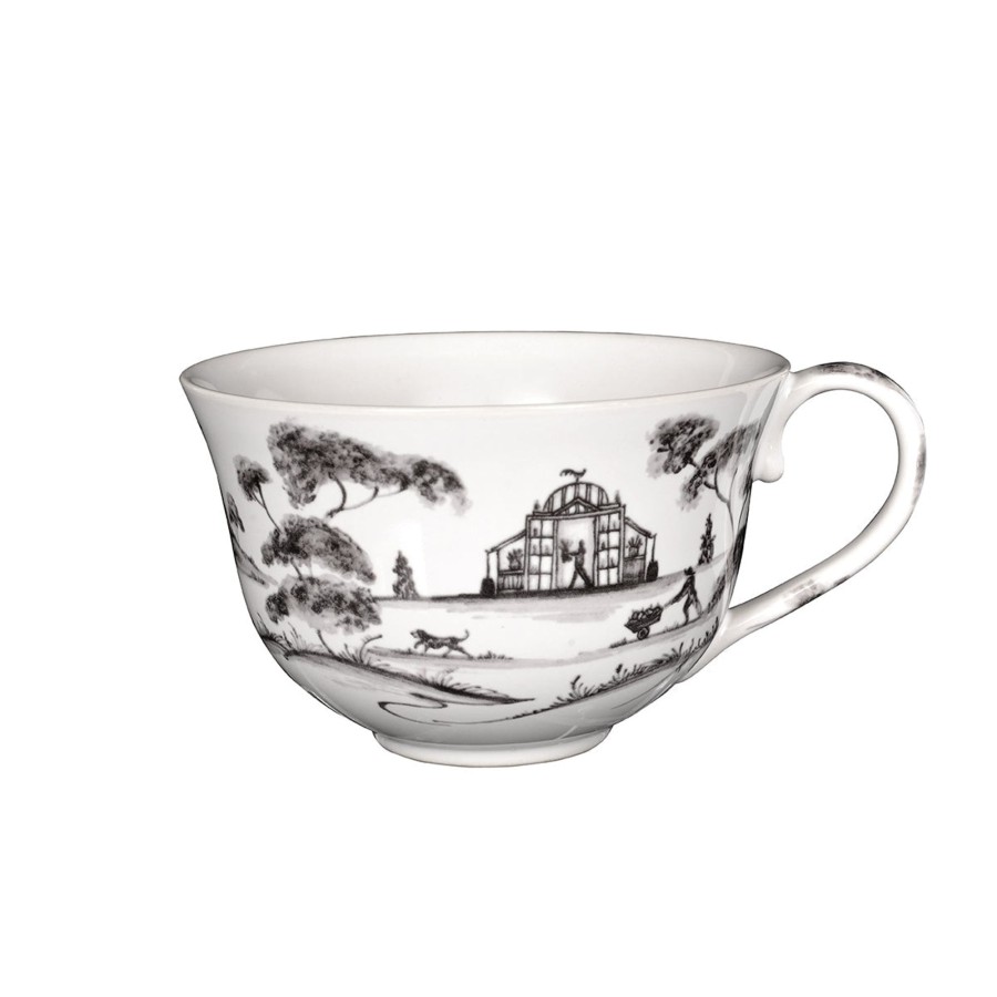 Tabletop & Bar Juliska Factory Outlet | Country Estate Teacup Set/4 - Flint Grey | 2Nd