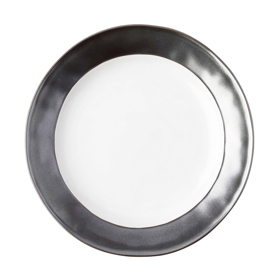 Tabletop & Bar Juliska Factory Outlet Plates | Emerson Dinner Plate Set/4 - White/Pewter | 2Nd