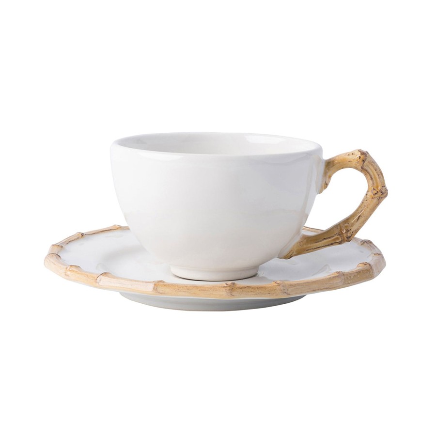 Tabletop & Bar Juliska Factory Outlet Mugs & Cups | Bamboo Saucer Set/4 - Natural | 2Nd