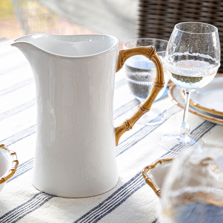 Tabletop & Bar Juliska Factory Outlet | Bamboo Large Pitcher - Natural | 2Nd