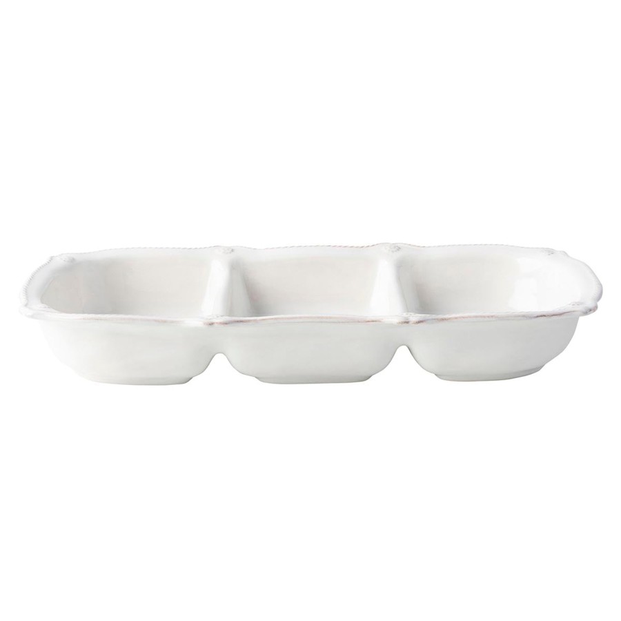 Tabletop & Bar Juliska Factory Outlet Platters & Trays | Berry & Thread Three-Section Server - Whitewash | 2Nd