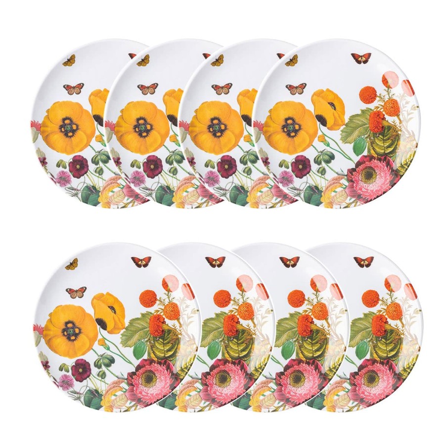 Tabletop & Bar Juliska Factory Outlet Outdoor Dinnerware | Field Of Flowers Melamine Salad Plate Set/8 | 1St