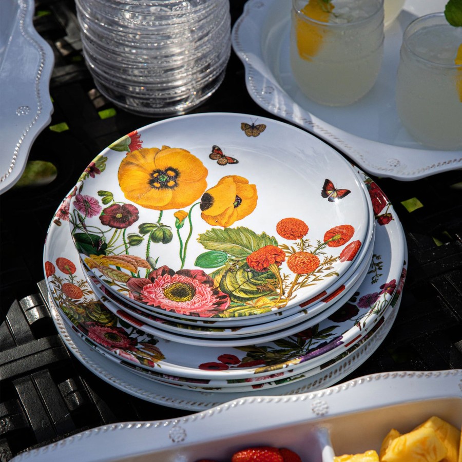 Tabletop & Bar Juliska Factory Outlet Outdoor Dinnerware | Field Of Flowers Melamine Salad Plate Set/8 | 1St